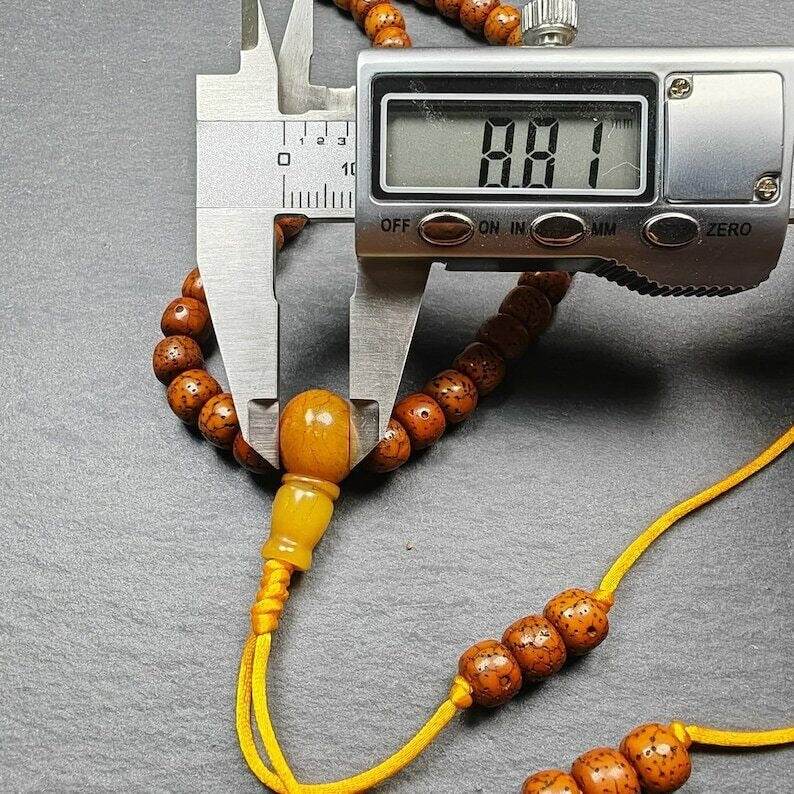 Mala Beads Necklace - Tibetan Buddhist mala beads, view 8