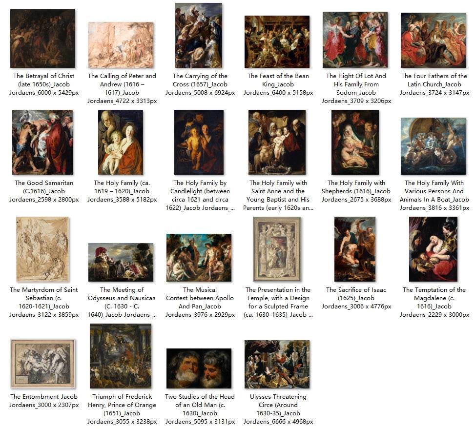 70 Painting Images by Jacob Jordaens Flemish, 1593-1678 - Tibetan Buddhist thangka, close-up detail