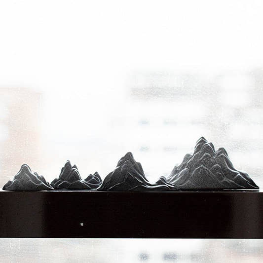 Ceramic Hill Decoration with Zen Aesthetic - Tibetan Buddhist statue, front view