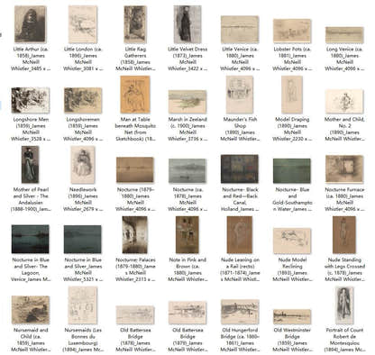 215 Painting Images by James McNeill Whistler American, 1834-1903 - Tibetan Buddhist thangka, close-up detail