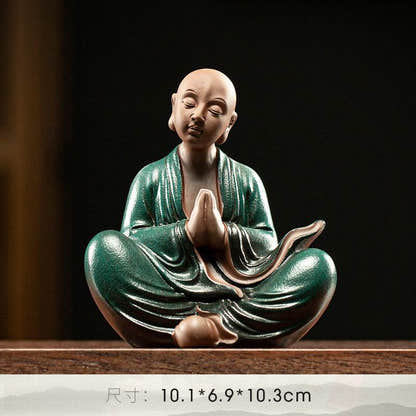 Ceramic Meditation Buddha Statue - Tibetan Buddhist statue, view 24