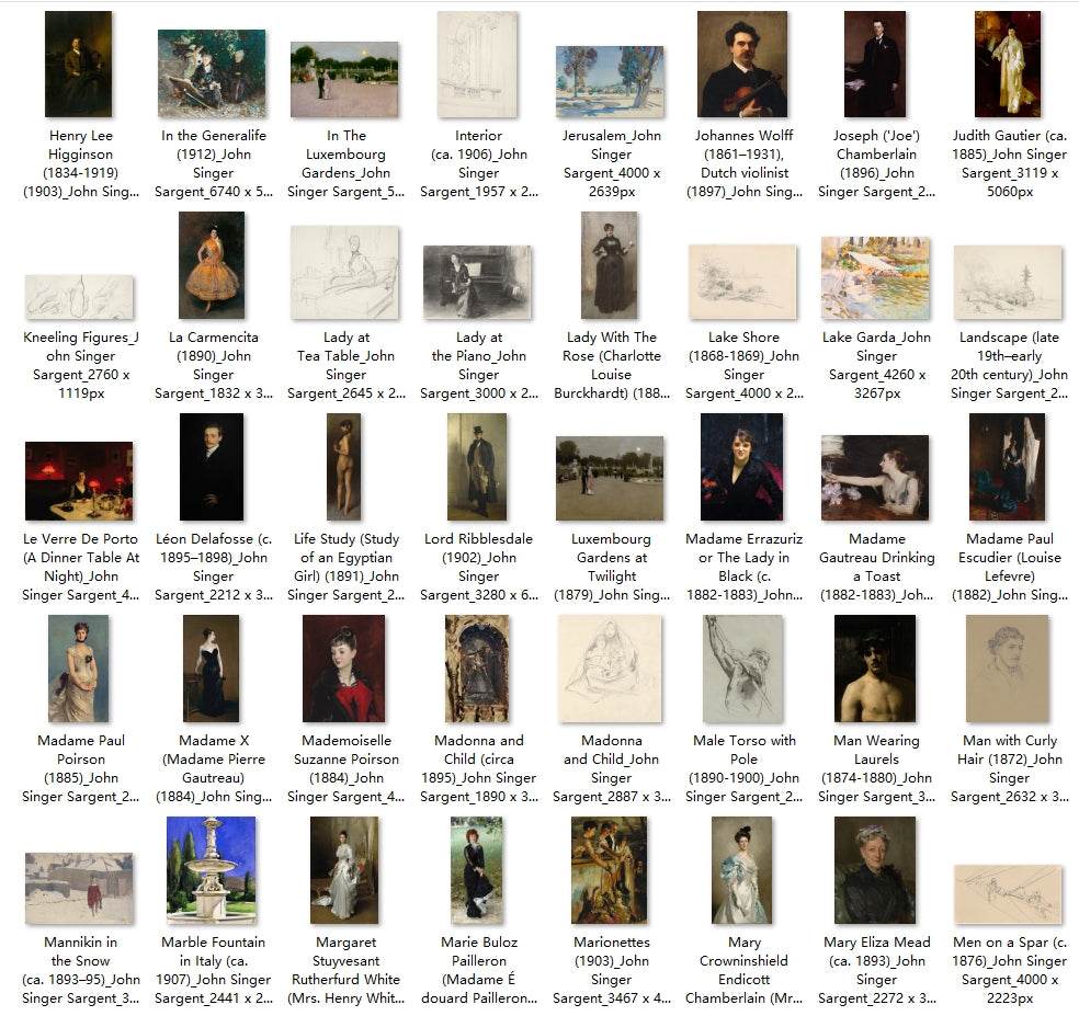 329 Painting Images by John Singer Sargent American, 1856-1925 - Tibetan Buddhist thangka, close-up detail