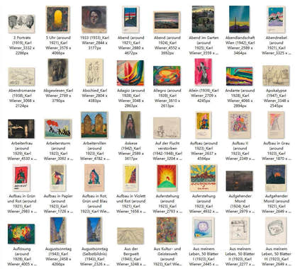820 Painting Images by Karl Wiener Austrian, 1901-1949 - Tibetan Buddhist thangka, front view