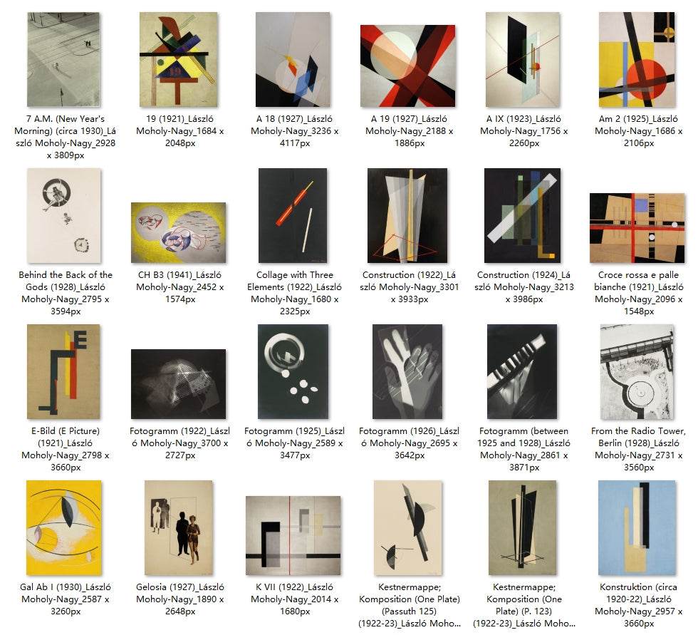 40 Painting Images by László Moholy-Nagy Hungarian, 1895 - 1946 - Tibetan Buddhist thangka, front view