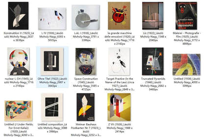 40 Painting Images by László Moholy-Nagy Hungarian, 1895 - 1946 - Tibetan Buddhist thangka, detailed view