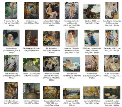 48 Painting Images by Leo Putz German, 1869–1940 - Tibetan Buddhist thangka, front view