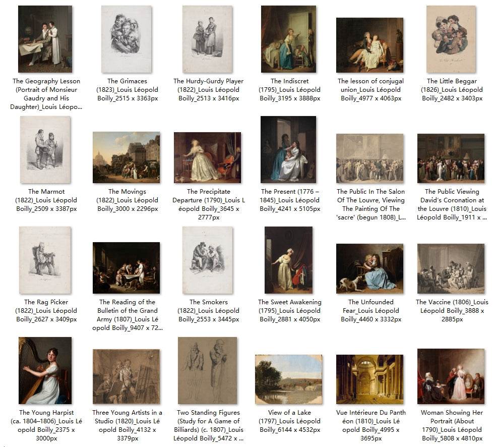 96 Painting Images by Louis Léopold Boilly French, 1761-1845 - Tibetan Buddhist thangka, view 4