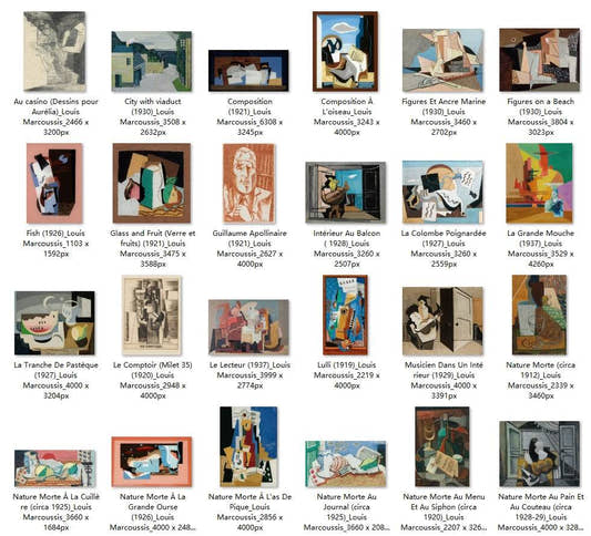 38 Painting Images by Louis Marcoussis French, 1883-1941 - Tibetan Buddhist thangka, front view