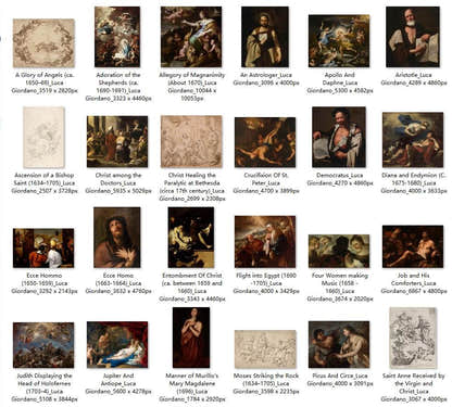 54 Painting Images by Luca Giordano Italian, 1634-1705 - Tibetan Buddhist thangka, front view