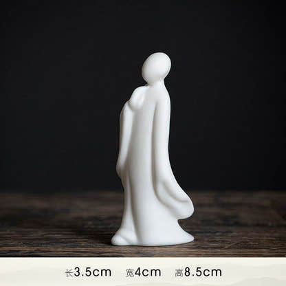 Ceramics Meditation Buddha Statues - Tibetan Buddhist statue, size reference