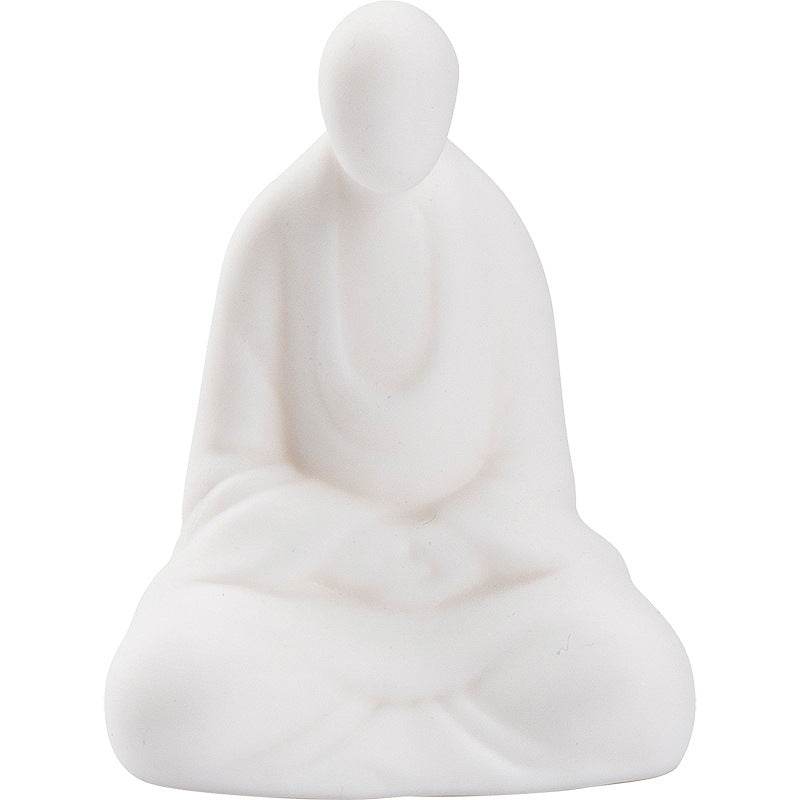 White Porcelain Meditation Buddha Statues - Tibetan Buddhist statue, view 5
