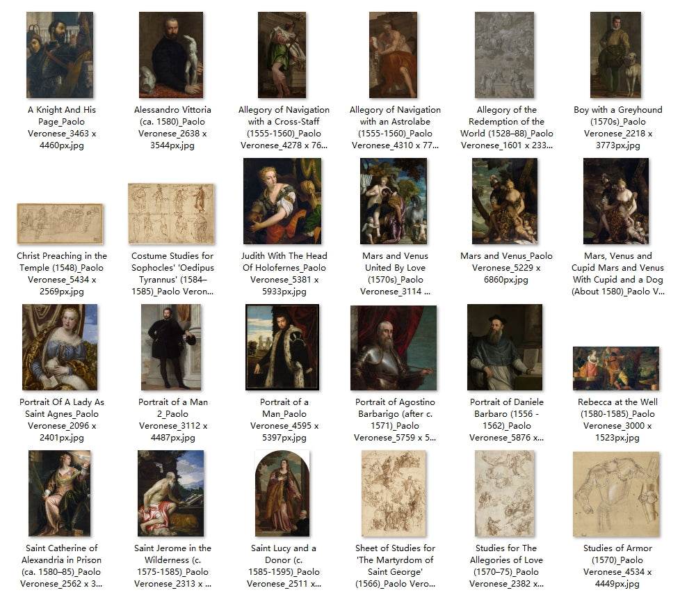39 Painting Images by Paolo Veronese Italian, 1528-1588 - Tibetan Buddhist thangka, front view