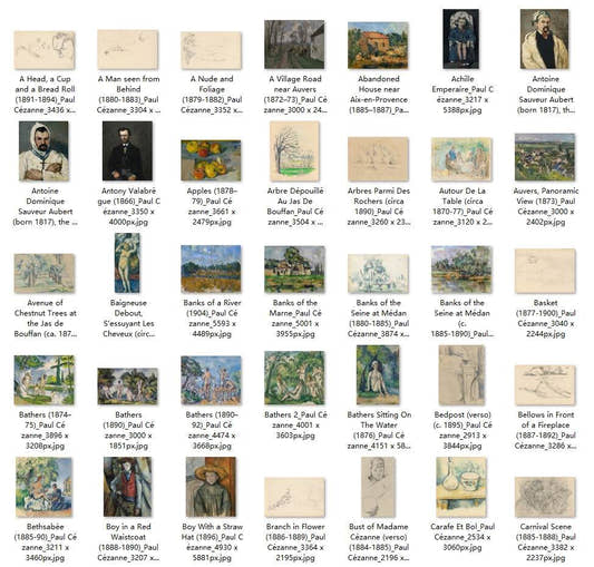 265 Painting Images by Paul Cézanne French, 1839-1906 - Tibetan Buddhist thangka, front view