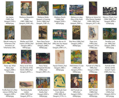139 Painting Images by Paul Gauguin French, 1848-1903 - Tibetan Buddhist thangka, close-up detail