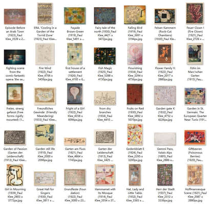 249 Painting Images by Paul Klee German, 1879 - 1940 - Tibetan Buddhist thangka, close-up detail