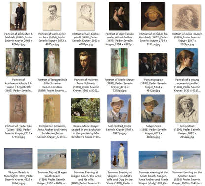 54 Painting Images by Peder Severin Krøyer Danish, 1851 – 1909 - Tibetan Buddhist thangka, detailed view