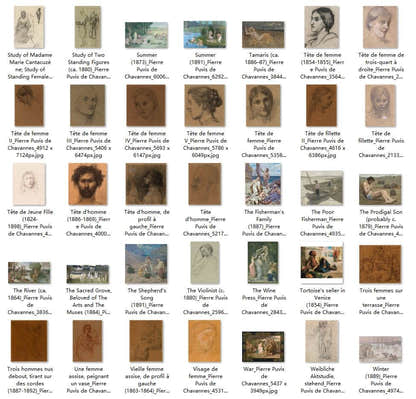 212 Painting Images by Pierre Puvis de Chavannes French, 1824-1898 - Tibetan Buddhist thangka, view 6