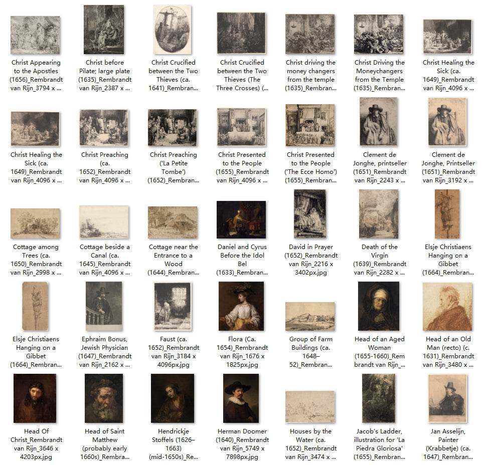 268 Painting Images by Rembrandt van Rijn Dutch, 1606-1669 - Tibetan Buddhist thangka, detailed view