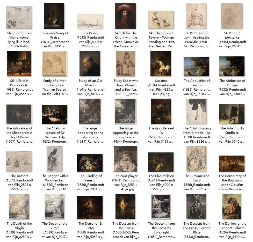 268 Painting Images by Rembrandt van Rijn Dutch, 1606-1669 - Tibetan Buddhist thangka, view 6