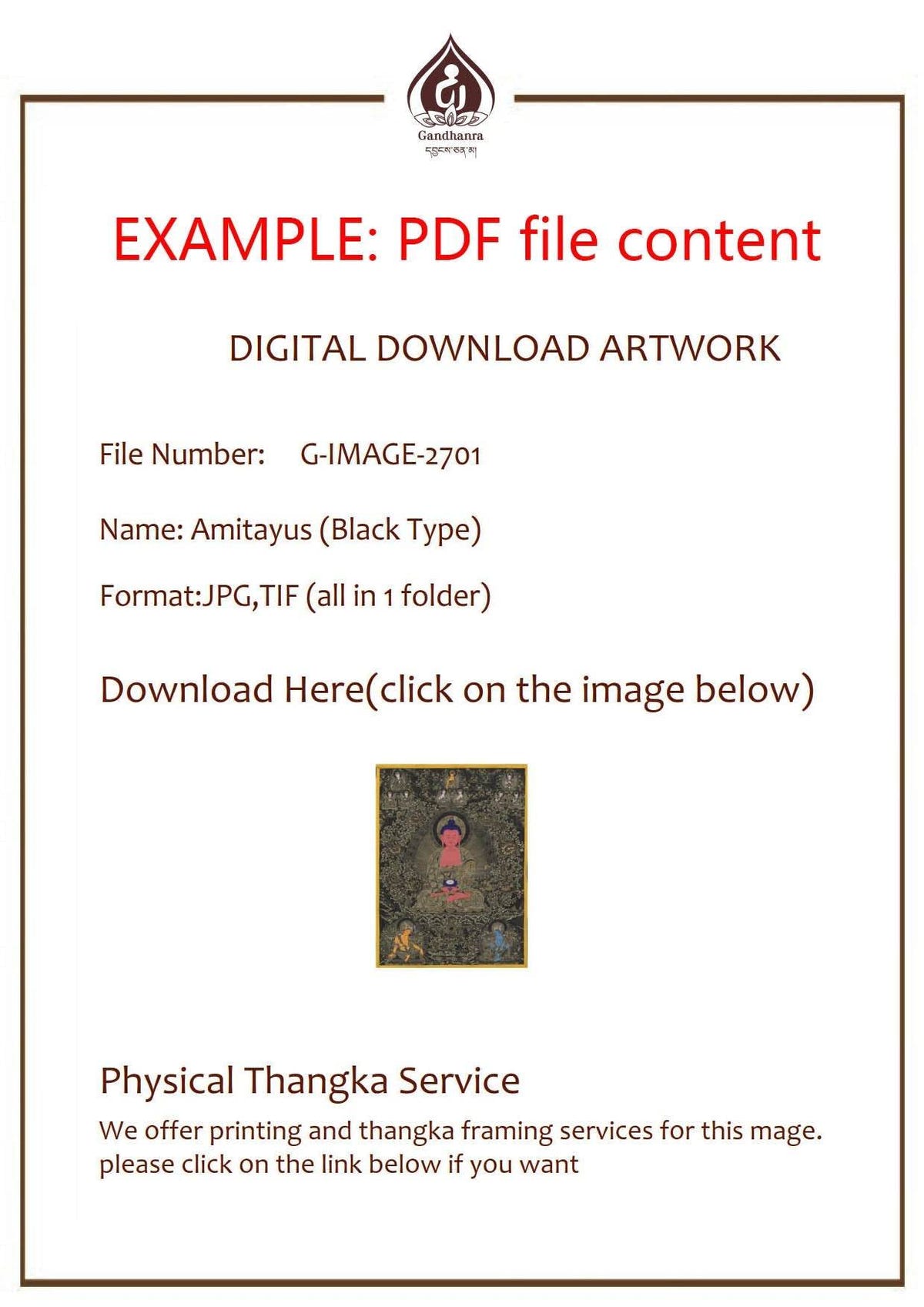 Amitabha in Pure Land Image - Tibetan thangka painting, view 6