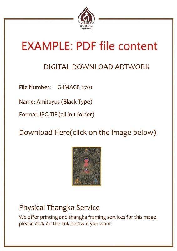 Mandala Image - Tibetan thangka painting, view 6