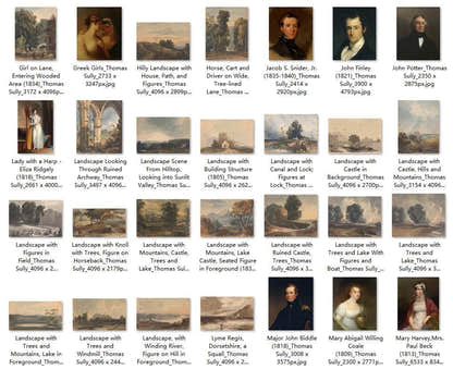113 Painting Images by Thomas Sully American, 1783-1872 - Tibetan Buddhist thangka, detailed view