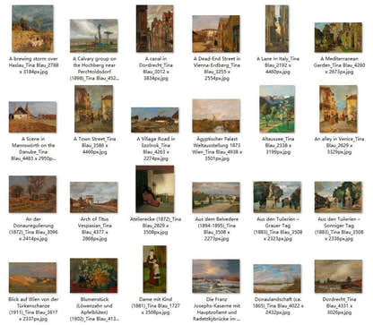 65 Painting Images by Tina Blau Austrian, 1845-1916 - Tibetan Buddhist thangka, front view