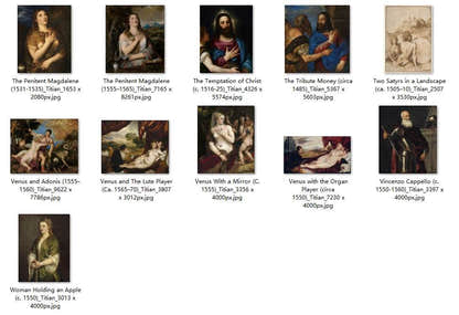 51 Painting Images by Titian Italian, c. 1488-1576 - Tibetan Buddhist thangka, close-up detail