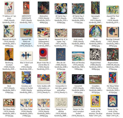 210 Painting Images by Wassily Kandinsky Russian, 1866 - 1944 - Tibetan Buddhist thangka, front view