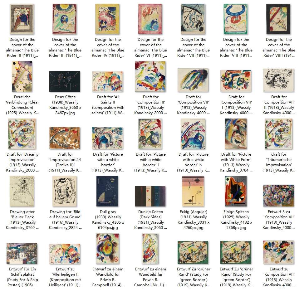 210 Painting Images by Wassily Kandinsky Russian, 1866 - 1944 - Tibetan Buddhist thangka, detailed view