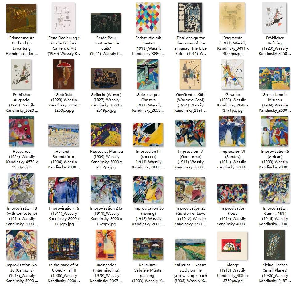210 Painting Images by Wassily Kandinsky Russian, 1866 - 1944 - Tibetan Buddhist thangka, close-up detail