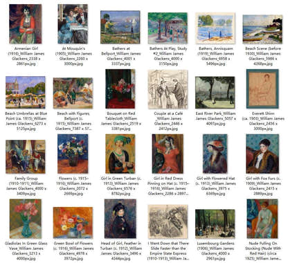 71 Painting Images by William James Glackens American, 1870 - 1938 - Tibetan Buddhist thangka, front view