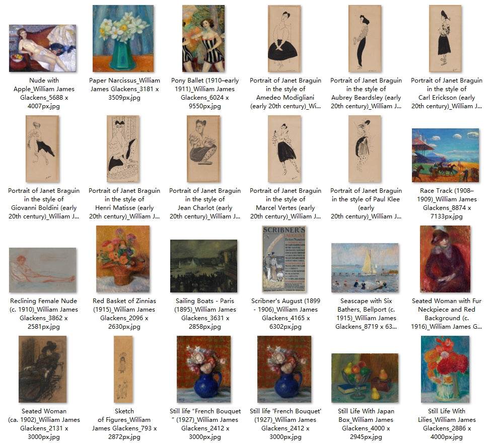 71 Painting Images by William James Glackens American, 1870 - 1938 - Tibetan Buddhist thangka, detailed view
