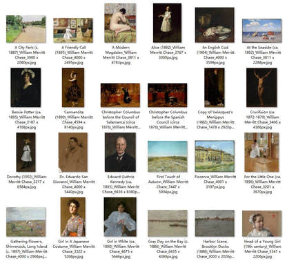 88 Painting Images by William Merritt Chase American, 1849-1916 - Tibetan Buddhist thangka, front view