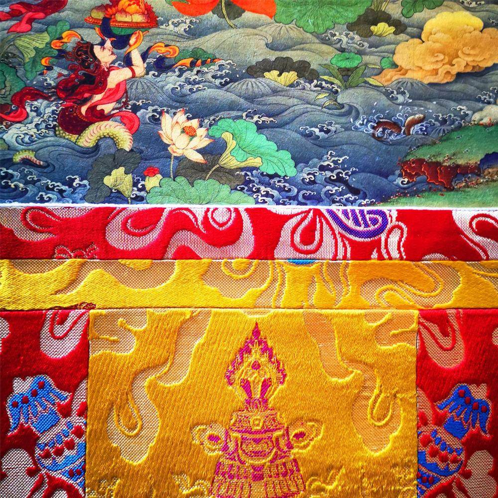 White Tara - Tibetan thangka painting, view 11
