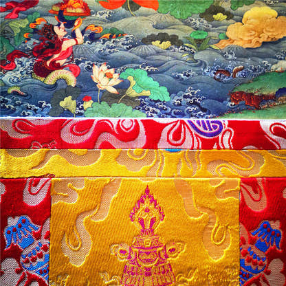 Shakyamuni - Tibetan thangka painting, view 11