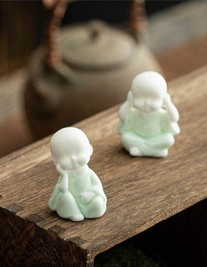 Ceramic Meditation Buddha Statue - Tibetan Buddhist statue, view 15