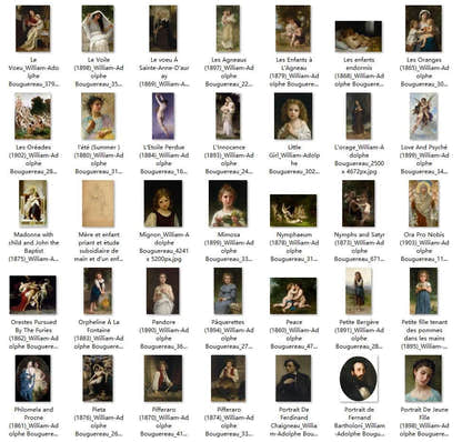 199 Painting Images by William-Adolphe Bouguereau French, 1825-1905 - Tibetan Buddhist thangka, view 4