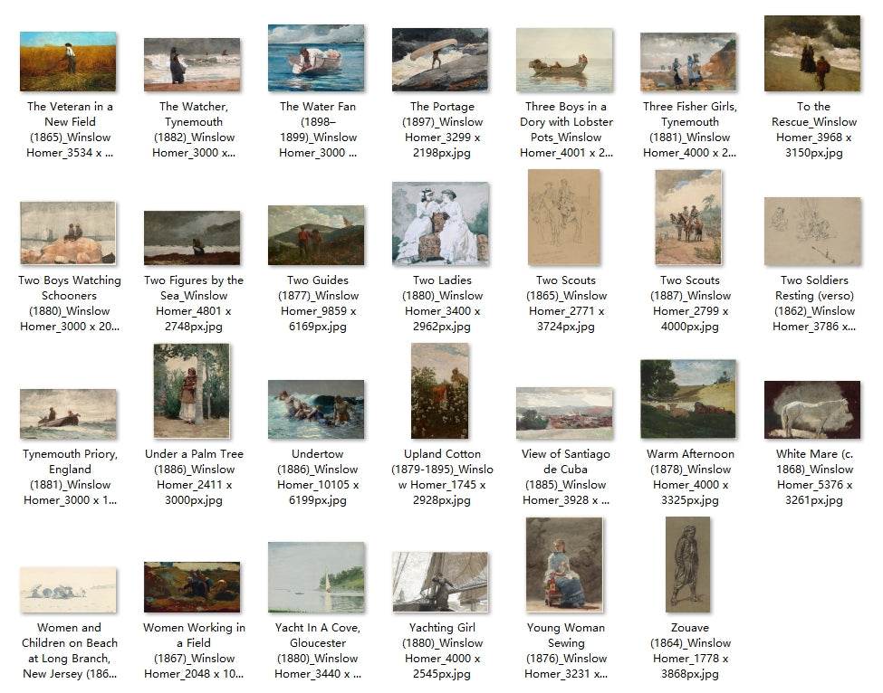 223 Painting Images by Winslow Homer American, 1836-1910 - Tibetan Buddhist thangka, view 7