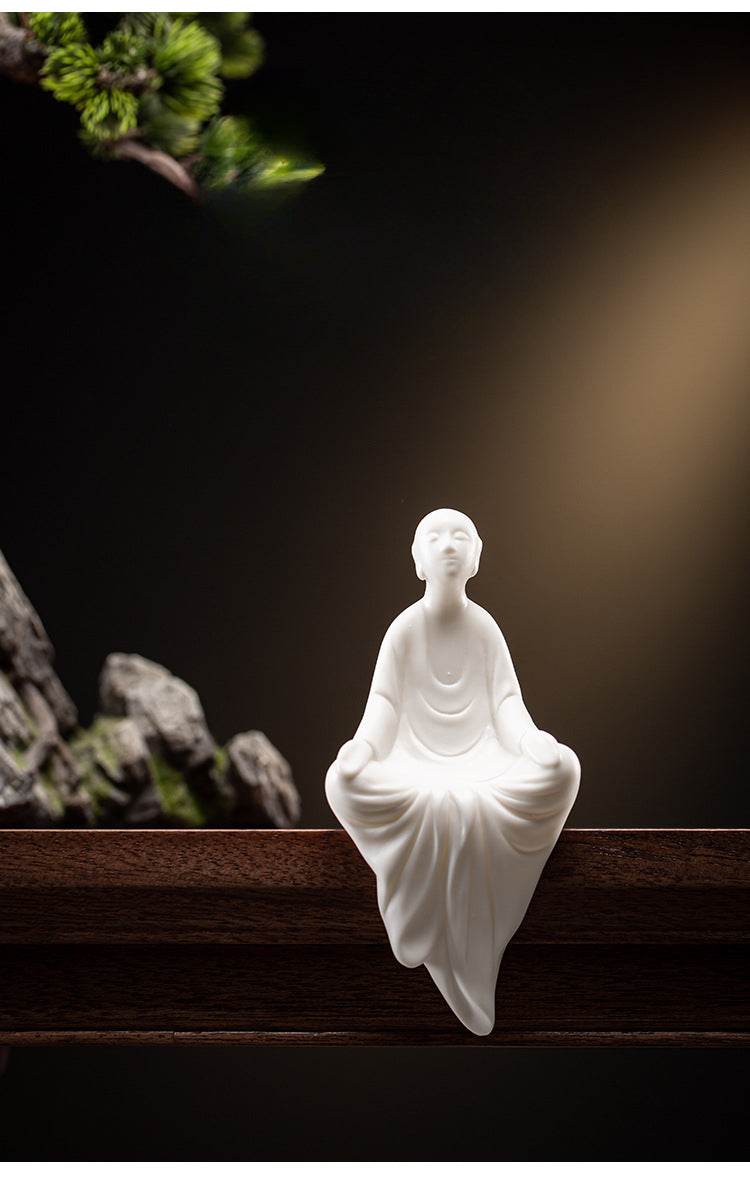 White Porcelain Buddha Statue - Tibetan Buddhist statue, view 10