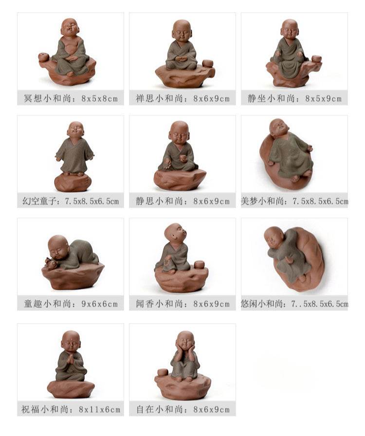 Purple Sand Ceramic Buddha Statues - Tibetan Buddhist statue, view 17