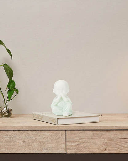 Ceramic Meditation Buddha Statue - Tibetan Buddhist statue, view 10