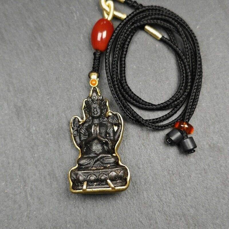 Buddha Statue Amulet, Pendant - Tibetan Buddhist amulet, view 24