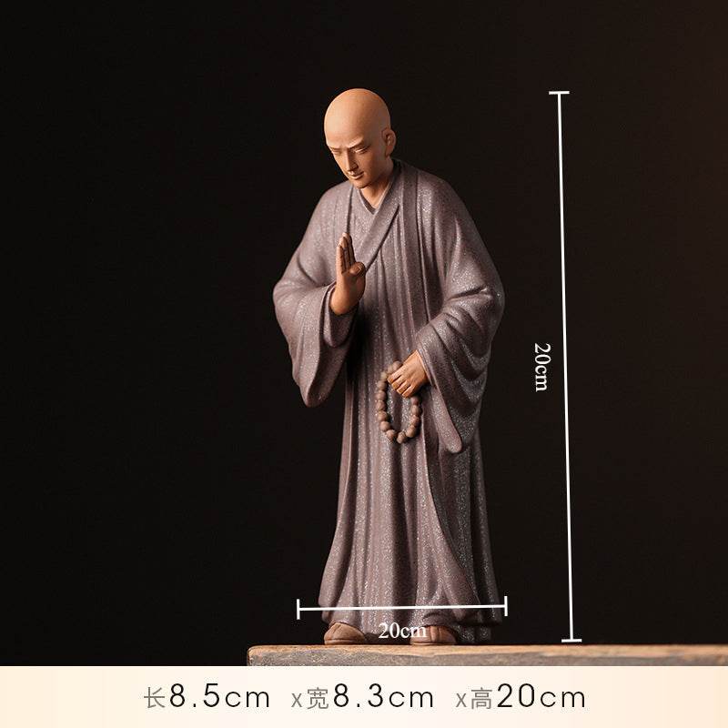 Purple Sand Meditation Buddha Statues - Tibetan Buddhist statue, view 6