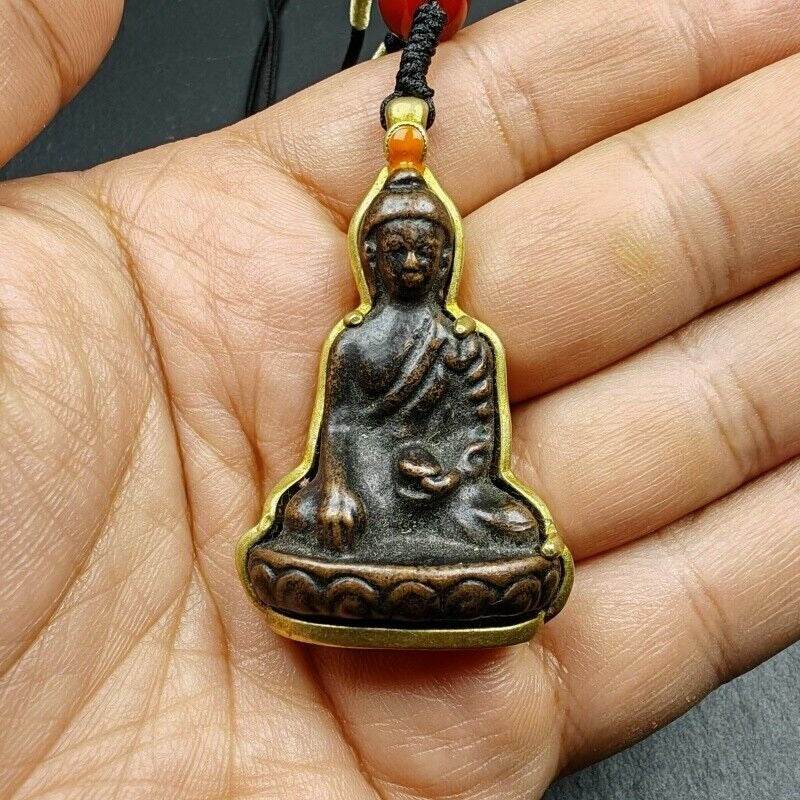 Buddha Statue Amulet, Pendant - Tibetan Buddhist amulet, view 15