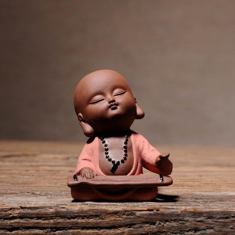 Purple Sand Meditation Buddha Statues - Tibetan Buddhist statue, view 4