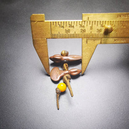 Amulet,Mini Kartika knife of the dakinis and Kila Dorje Phurba - Tibetan Buddhist amulet, view 8