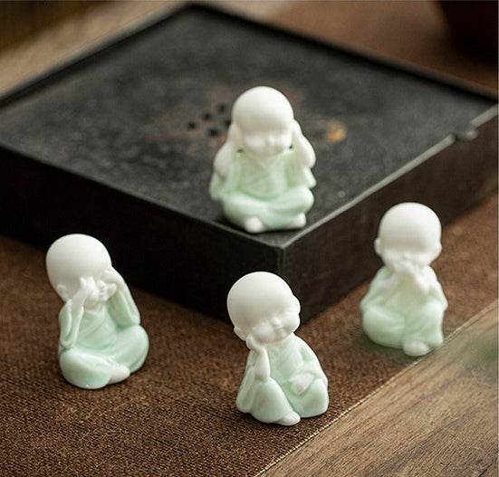 Ceramic Meditation Buddha Statue - Tibetan Buddhist statue, view 14