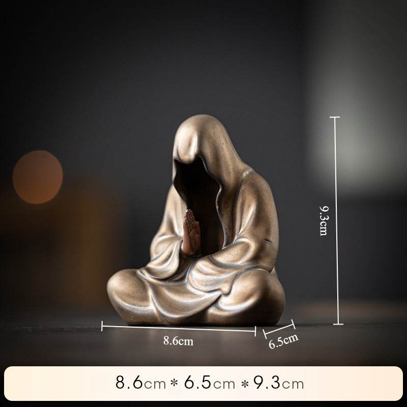 Purple Sand Meditation Buddha Statue - Tibetan Buddhist statue, view 6