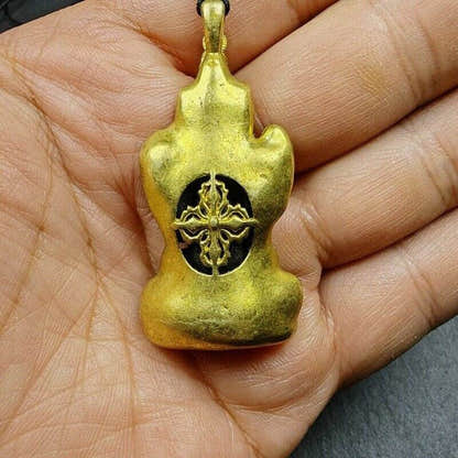 Buddha Statue Amulet, Pendant - Tibetan Buddhist amulet, view 14